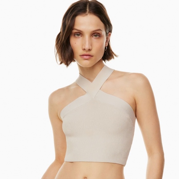 Babaton Sculpt Knit Criss Cross Cropped Tank - Picture 3 of 9